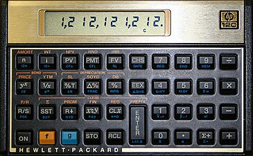 A financial calculator.