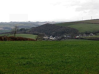 Halwell Village in Devon, England