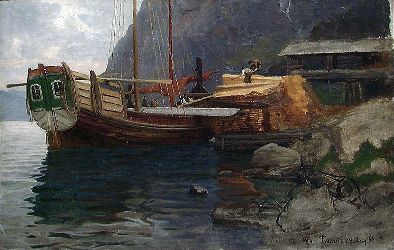File:Hans Gude - A Sloop from Sogn - NG.M.00635-003 - National Museum of Art, Architecture and Design.jpg
