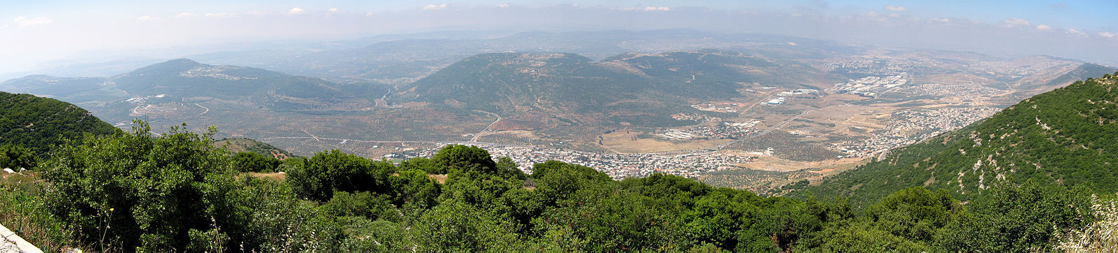 Panorama from Ari Mountain in the Upper Galilee