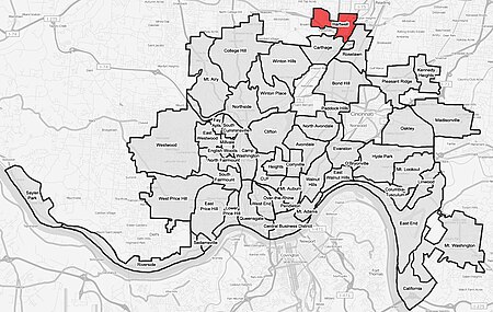 Hartwell Cincinnati map