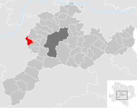 Poloha obce Haunoldstein v okrese Sankt Pölten-vidiek (klikacia mapa)