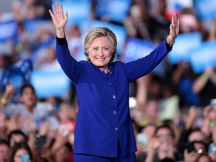 Clinton campaigning on November 2, 2016.