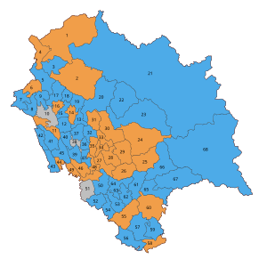 Himachal Pradesh Assembly election 2022 map.svg