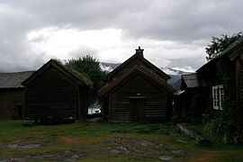 Edificios agrícolas en el museo.