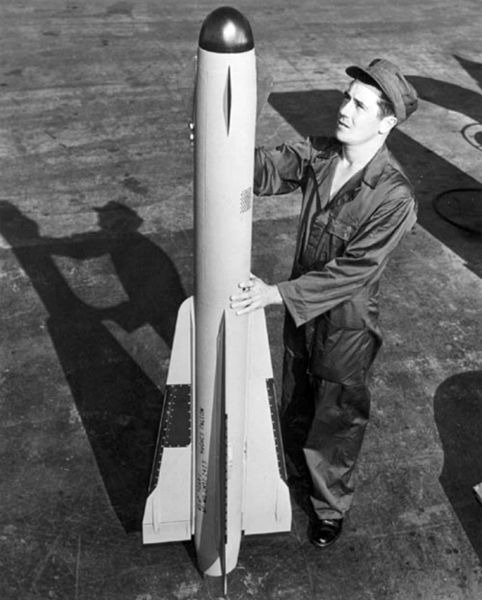 The AIM-4 Falcon was the first IR guided missile to enter service. The translucent dome allows the IR radiation to reach the sensor.