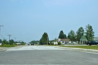 Terminus of Highway 581 in Moonbeam Hwy 581 Moonbeam.JPG