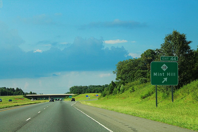 File:I-485 North Outer - Exit 44 - NC218 (44695717102).jpg