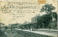 vue de la gare avant la Première Guerre mondiale