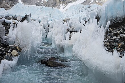 Icicles at Everest Base Camp