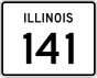 Illinois Route 141 marcador