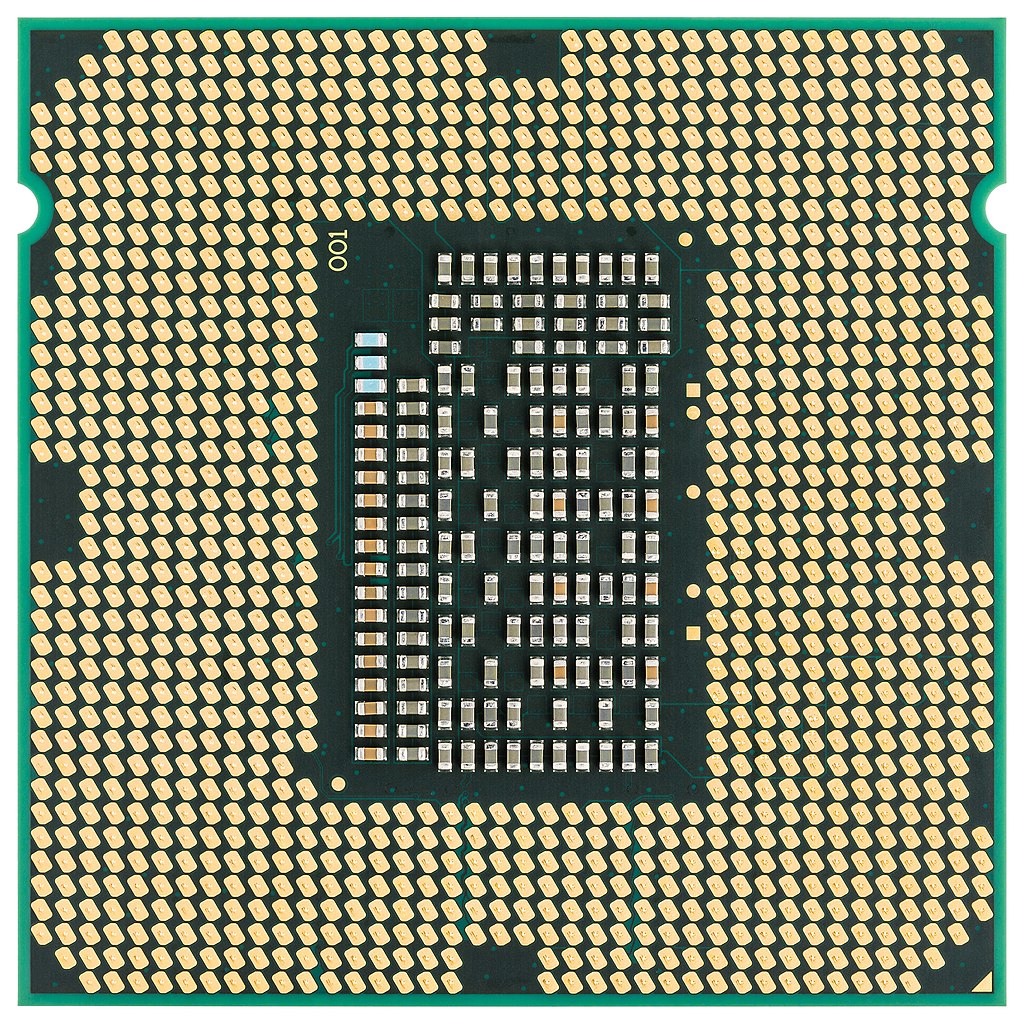 File:Intel CPU Core i7 2600K Sandy Bridge bottom.jpg - 维基百科，自由的百科全书