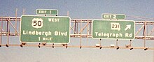 Vignette pour Fichier:Interstate 255 &amp; US 50 West at Exit 2, Route 231, Telegraph Rd exit (2000).jpg
