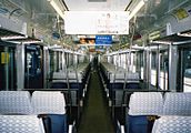サハ213形車内 （「マリンライナー」運用当時の写真） （2003年9月7日）