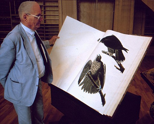 Jean Dorst consultant The Birds of America d'Audubon au MNHN 1989