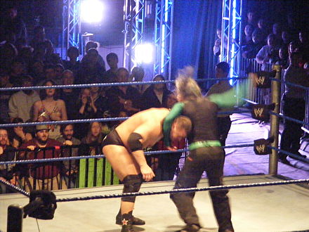 Hardy performing the "Twist of Fate" in 2009