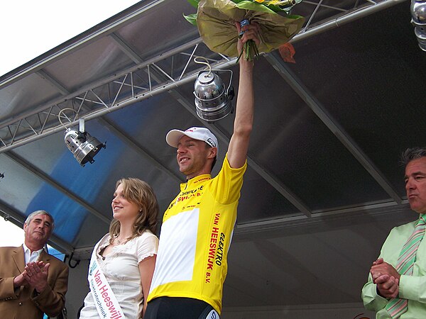 Voigt at the 2006 Ster Elektrotoer; he held the race lead after the second stage, before finishing tenth overall.