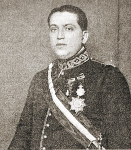 Calvo Sotelo dressed in the uniform of the Cuerpo de Abogados del Estado.