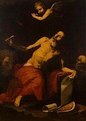 José de Ribera - Sfântul Ieronim și Îngerul - WGA19366.jpg