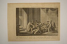 Joseph revealing himself to his brethren, from a Bible published by Mathew Carey Joseph and brethren tiebout.jpg