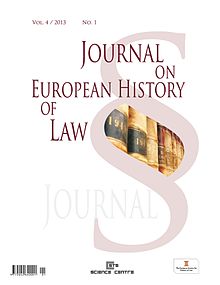 Journal on European History of Law - Umschlag