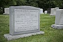 Graf van Justitie William Brennan op Arlington National Cemetery in Arlington, Virginia