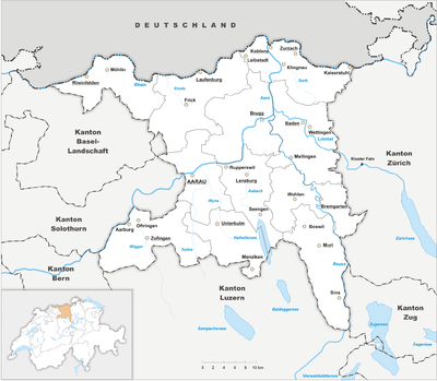 LocMap Švýcarsko Aargau