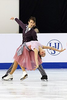 Kirill Belobrov and Maria Golubtsova - 2016 Junior World Championships.jpg