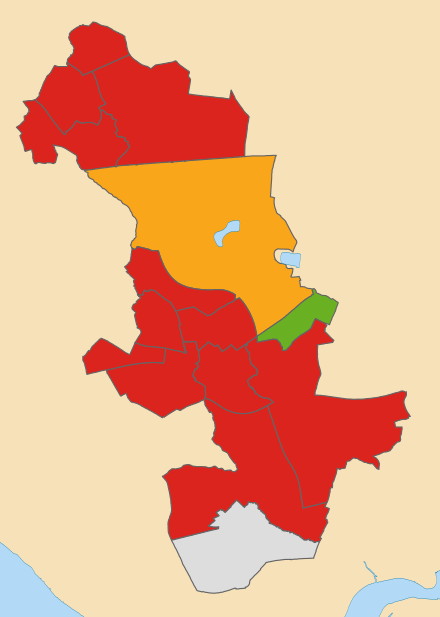 Result of the council election when these seats were last contested in 2018