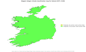 Koppen-Geiger Map IRL future.svg