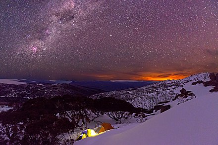 Backcountry camping at Bogong Creek