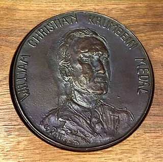 <span class="mw-page-title-main">William Christian Krumbein Medal</span> Award of the International Association for Mathematical Geosciences