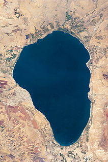 Der See Genezareth bzw. nach d