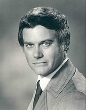 J.R. Ewing (Larry Hagman) is the central antagonist of Dallas, who openly hates Pam. Larry Hagman 1973.JPG