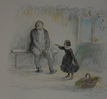 La mort de Charles Bovary par Charles Léandre, 1931.