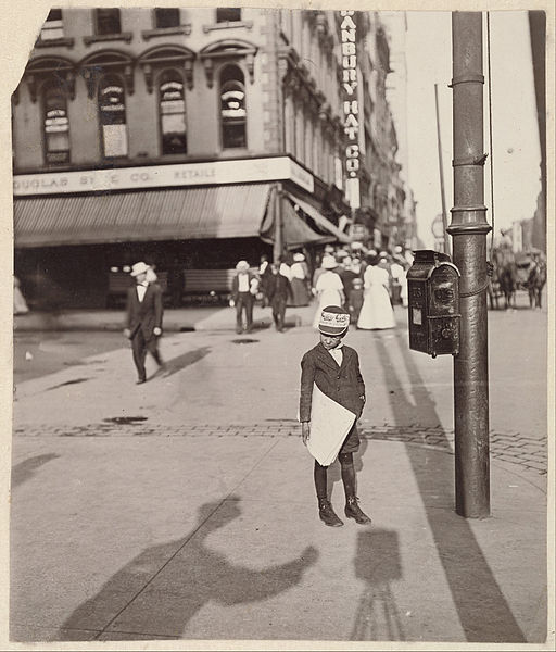 File:Lewis W. Hine (American - Self-Portrait with Newsboy - Google Art Project.jpg