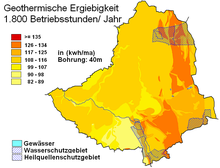 Geothermische Ergiebigkeit des Stadtgebiets