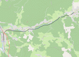Spoorlijn Étival - Senones op de kaart