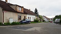 Čeština: Lipová ulice v Rudolfově, okres České Budějovice, Jihočeský kraj. English: Lipová street in Rudolfov. České Budějovice District, South Bohemian Region, Czechia.