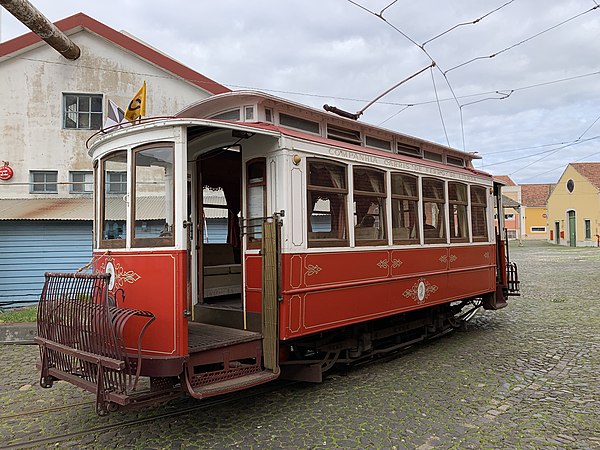 One of the few surviving Lisbon's São Luís type cars (series 400–474): of the original batch of 75 units, imported in 1901 and retired up to 1973, mos