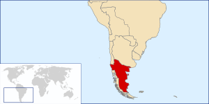 Ubicació de Araucania i Patagònia