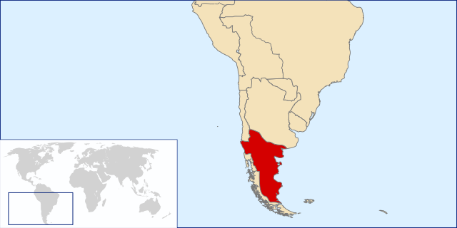 Ubicació de Araucania i Patagònia