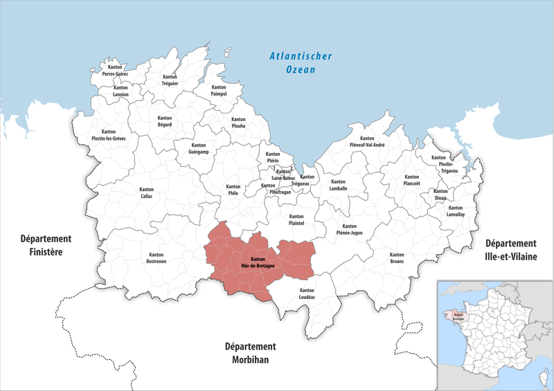 File:Locator map of Kanton Mûr-de-Bretagne 2019.png