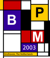 BPM 2003 logo. Logo of the first BPM Conference (BPM Eindhoven, 2003).png