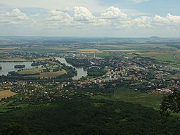 Lovosice, Lovoš, pohled na město Lovosice.JPG