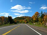 M-28/M-64 concurrency near Lake Gogebic during autumn 2008