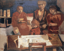 「棟梁の家族」1928年　