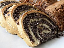 Poppy seed roll baked during the Festival. Makowiec 2.JPG