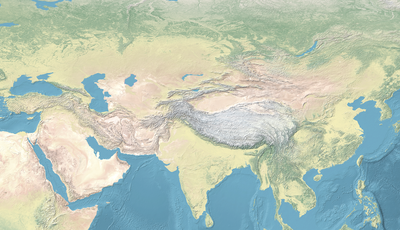 Location map Continental Asia