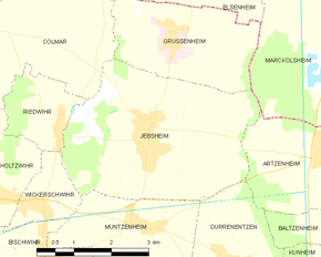 Poziția localității Jebsheim